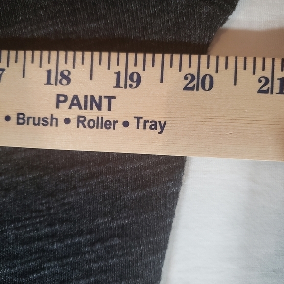 We the Free Charcoal Gray Turtle Neck Split Back Shirt Sz XS - Picture 8 of 9